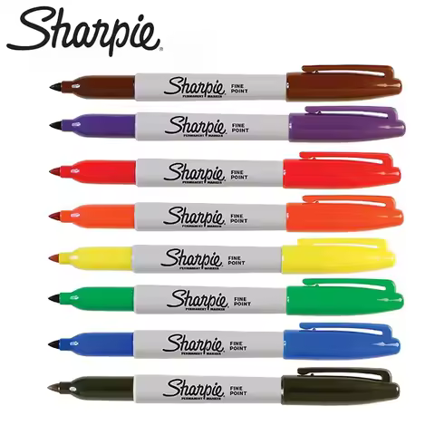 1pcs Sharpie 31993 Eco-friendly Fine Point 1MM Permanent Art Marker Pen Dust-free Marker 21 Colors O