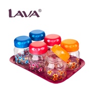 LAVA 6PCS Food Canister Bekas Makanan 750 ml / Bekas Kuih Raya 750 ml