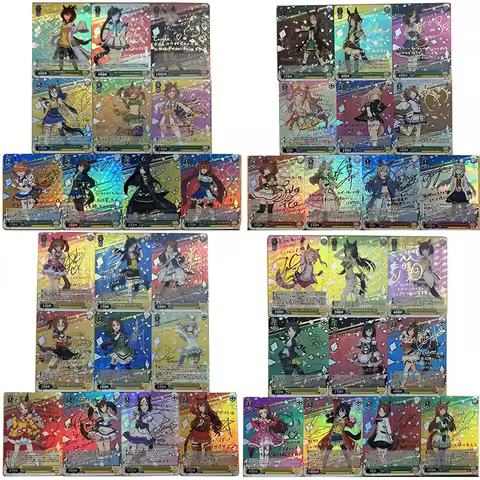 Anime Characters DIY Collectible Cards Jewelry Bonney Pretty Derby Rin Laser Flash Cards Boys Play T