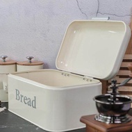 【Ready Stock&amp;COD】กล่องขนมปังโบราณตู้เหล็กกล่องใส่ขนมเดสก์ท็อปการตกแต่งฝุ่นกล่องเก็บของ Storage Bin Keeper อาหารชั้นวางของในห้องครัว Décor