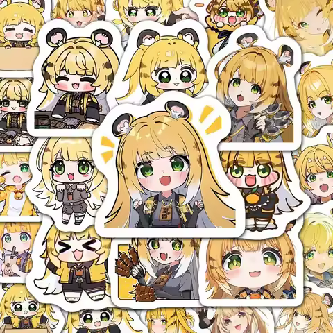 60Pcs Zenless Zone Zero Ju Fufu Anime Student Stickers Decoration Laptop Phone Suitcase Notebook Lab