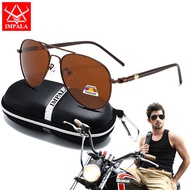 IMPALA PG1836L Fashion Men Polarized Photochromic Sunglasses Anti Glare UV400 HD Lens Metal Frame Dr
