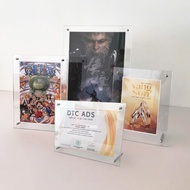 Mica picture frame/Desktop photo frame - stainless steel screw legs