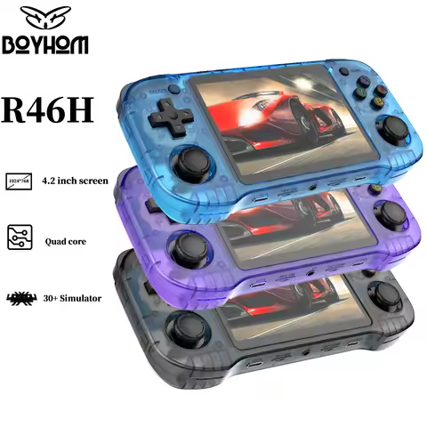 NEW R46H Retro Handheld Console Classic Game 4.2 inch HD IPS Screen Portable Video Player MAX 128G 2