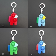 GANTUNGAN Michiro Pop It Mini Pop It Among Us Keychain Keychain