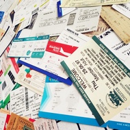 Bigsize Zinc Sign Vintage retro Flight Ticket POSTAGE Fuji Mountain sticker 55PCS