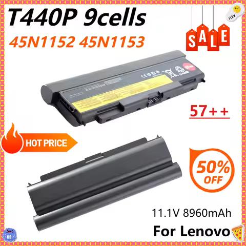 T440P 9Cells Laptop Battery for Lenovo ThinkPad T440P T540P W540 L440 L540 45N1152 45N1153 45N1149 4