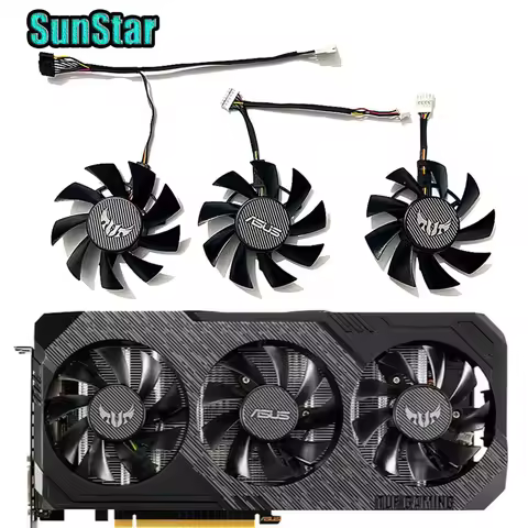 NEW FD8015U12D PLA08015S12HH 7PIN 75MM Graphics card cooling fan,For ASUS GTX 1660S 1660Ti、RX 5700 X