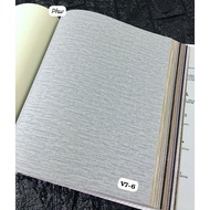 AVENUE MINIMALIST GREY CREAM SQUARE FIBER WALLPAPER