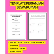 Template Perjanjian Sewa Rumah | Rental Agreement | Servis Edit Template | Surat Perjanjian