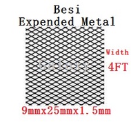 Expended Metal(Mesh)Diamond Mesh 4FT (Wire Mesh)(Jaring Besi)(Jaring Pagar)(Mild Steel Besi) Besi Ja