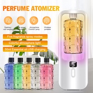 Automatic Aroma Diffuser Essential Oil Rechargeable Air Humidifier with Essential Oil pewangi bilik 