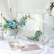 Acrylic Card Box - Party Wedding Greeting Card Box - Birthday Ceremony Donation - Voting Postcard Bl