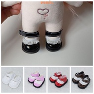 UUMIR Doll Shoes, 20cm Replacement Mini Shoes, Mini Lace Leather Adhesive Shoes Cotton Doll