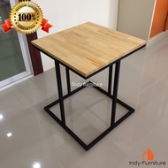 INDY FURNISH โต๊ะกลางอเนกประสงค์ รุ่น Zigma .สีดำ/ลายไม้