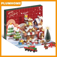 PLUMHOME ปฏิทินการถือกำเนิดของ2025ชุดบล็อคสร้างแม่เหล็กปฏิทินนับถอยหลังสำหรับวันหยุด24วัน