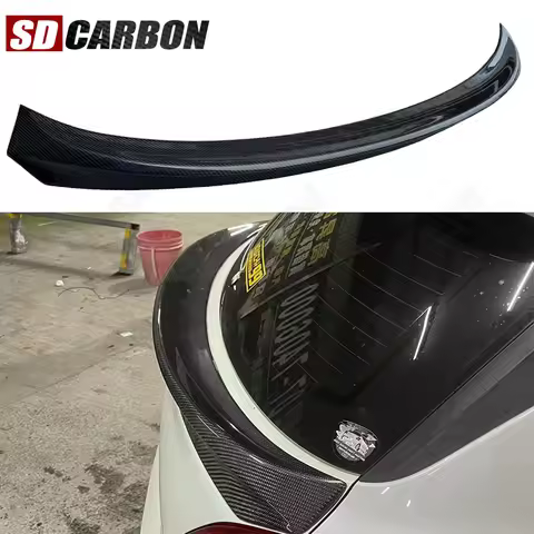 For Suzuki Swift ZC33S 2018+ Carbon Fiber Middle Wing Spoiler Car Rear Luggage Cover Center Wing Spo