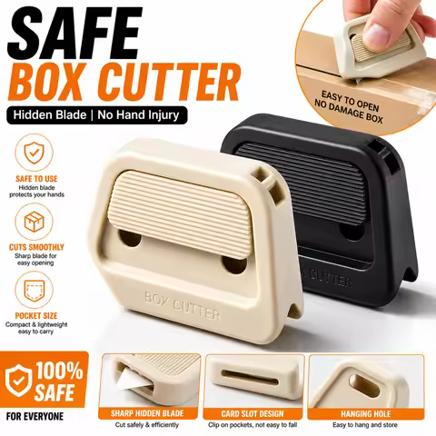 Portable Ceramic Parcel Opener Automatic Rebound Box Cutter Anti-stick Package Opener Safe Mini Unpa