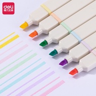 Bộ Bút highlight pastel nhiều màu Deli - bút dạ quang đánh dấu nhớ dòng highlight bút trang trí sổ T