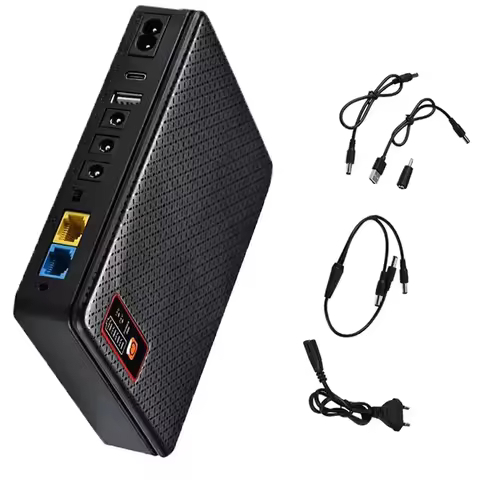 DC UPS Battery 8000-20800mAh Uninterruptible Power Supply For Router Security Camera ONU Network Bac