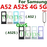 SIM Card Tray Holder For Samsung Galaxy A52 4G 5G A52S Phone Sim Tray Free Pin