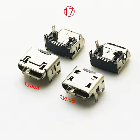 10-Piece,Micro USB 2.0 Connector B Type 5Pin Female H=3.9mm Phone Tail Charging Plug Socket USB 2.0 