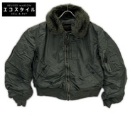 ALPHA Industries 卡其色 B-15D 1950 年代復刻版飛行夾克，36 碼 [二手]