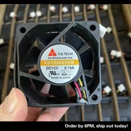 Wonsan Y.S. TECH FD126025HB 6025 12V 0.18A 6CM Chassis Cooling Fan