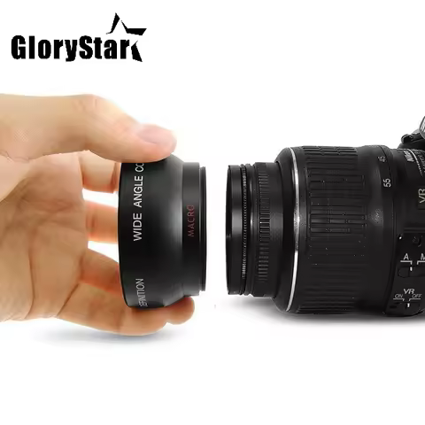 GloryStar 58MM 0.45x Wide Angle Lens + Macro Lens for Canon EOS 350D/ 400D/ 450D/ 500D/ 1000D/ 550D/