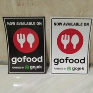 SIGN STIKER NOW AVAILABLE ON GOFOOD UK.10X15CM.K3