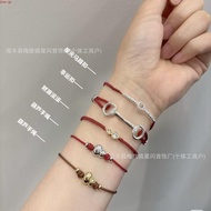 HEFANG HEFANG Money Rolling Red String Bracelet Lucky Buckle Red String