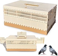 Pigeon Cage Folding Racing Pigeons Travel Cage Pairing Cage Plastic Three Doors Nest Box for Trainin