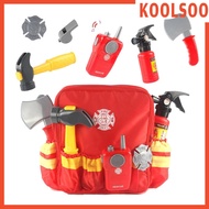 [KOOLSOO] 7Pieces Cosplay Firefighter Costume Fireman Suit Enlightenment for Kids