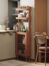 Sideboard Ultra-Thin Rock Board Narrow 30cm Cabinet Storage Cabinet Kitchen Extremely Narrow 20cm Wa