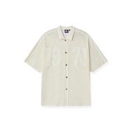 เสื้อเชิ้ตถักด้วยผ้าฝ้ายสไตล์ Old Money ใส่สบายและหลวม