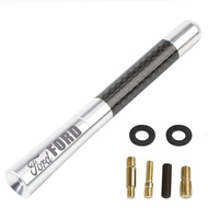 12CM Carbon Fiber Car Radio Antenna Accessories For Ford Ranger T6 T7 WL Fiesta Focus Escape Mustang