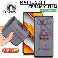 Matte Anti Spy Privacy Tempered Glass for OPPO A98 A78 A57 A58 A16K A18 A38 A17 A17K A16 A94 A15 A36