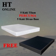 [HT ONLINE] ]Queen Divan Bed Base with Mattress /Queen Rebond Mattress/Tilam Murah/Queen Katil Murah