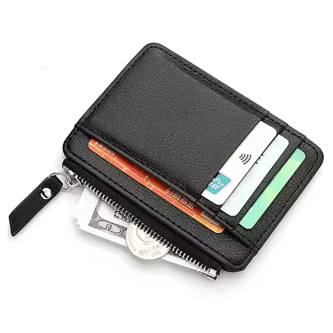 Mini wallet, credit card wallet, ID card holder, men's small wallet for easy carrying, thin sleeve z