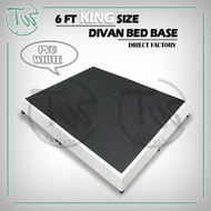 [TW][KING][PVC White] 6 FT King Size Waterproof PVC Divan Bed Base/ 6 Kaki Katil