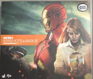 全新 未使用 HOT TOYS MMS311 IronMan 3 1/6 1:6 scale Pepper Potts and Mark IX Collectible Figures Set Spec