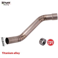 Slip On For KAWASAKI Ninja ZX-10R ZX10R ZX 10R 2009-2020 Motorcycle Exhaust Modified Titanium Alloy