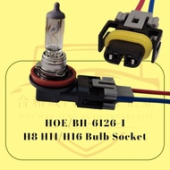 H8/H11/H16 BULB CONNECTOR SOCKET FOR JAPANESE CAR PERODUA/TOYOTA/NISSAN/HONDA