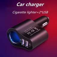 ♥【Readystock】 + FREE Shipping ♥【Hot Sale】 3 in 1 Dual USB Port Car Charger Mobile Phone Charger 12-24V For Fast Car Charger