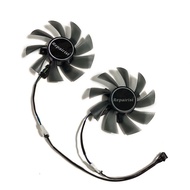 2pcs/set RX 580 AORUS 8G VGA GPU 4pin 85mm Cooler Graphics Card Fan for REDEON GIGABYTE rx580 gaming