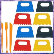 (Y W Z H)8PCS Plastic Paint Scraper Tool with 3PCS Replacement Blades, DIY Graffiti Oil Painting for