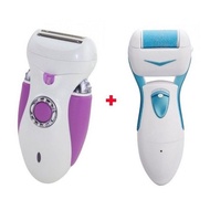 Rechargeable Shaver + Electronic Callus Remover (3066pp+501bbu)