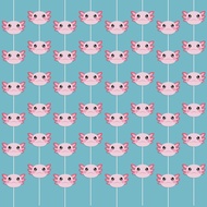 8 Pcs Axolotl Party Hanging Decorations Cute Axolotl Paper Garland Banner Bunting Streamers Backdrop