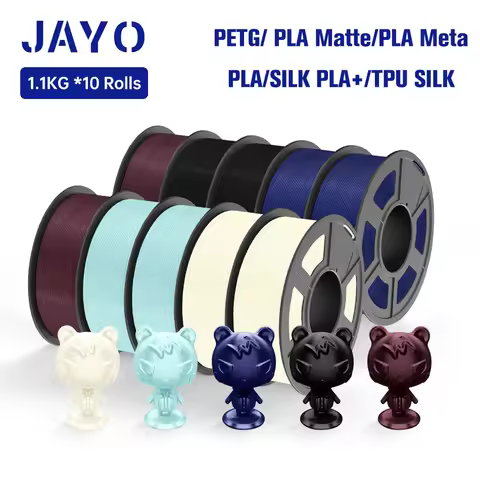JAYO 3d Filament petg/ pla plus/ pla/PLAMeta /SILK PLA+ 1.75MM PLA 3D Filament for FDM 3D Printer TP