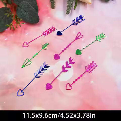 8 kinds Love Arrow Metal Cutting Dies Cupid Valentine's Day Stencil for DIY Scrapbooking Embossing C